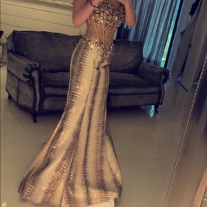 snake skin! jovani prom dress
